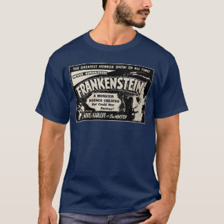 Damen Vintage-Horrorfilm-Monster-Halloween Fran T-Shirt