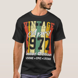 Damen Vintage Limited Edition Geburtstagsdekoratio T-Shirt