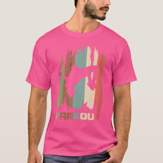 Damen Vintage-Parkour-Jungen-Shirt Parkour-Liebhab T-Shirt