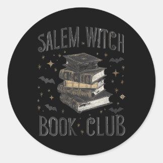 Damen Vintage Salem Buchclub Schwarze Katze Buchli Runder Aufkleber