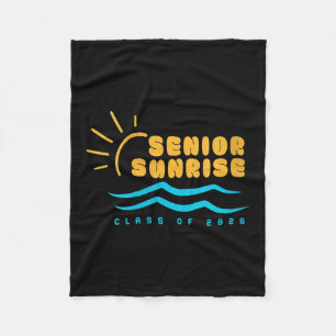 Damen Vintage Senior Sonnenaufgang 2026 Seniors vo Fleecedecke