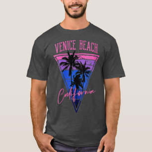 Damen Vintage Venice Beach Kalifornien Abgenutzt T-Shirt