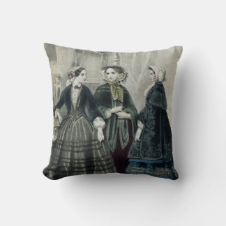 Damen Vintage viktorianische modische Frau Kissen