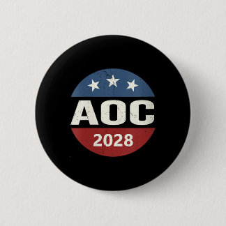 Damen Vintage Wahl Alexandria Ocasio-Cortez Präsid Button