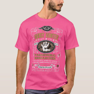 Damen Vintage Whiskey Etikett Paranormaler Forsche T-Shirt