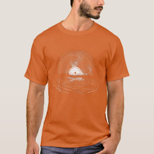 Damen Vinyl Musik Vinyl Mond Vinyl Schallplattenli T-Shirt