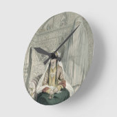 Damen von Caubul in ihrem herein und in der Runde Wanduhr (Winkel)