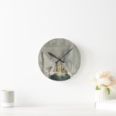 Damen von Caubul in ihrem herein und in der Runde Wanduhr (Zuhause)