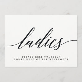 Damen Wedding Bad Sign - Modernes Script Ankündigung