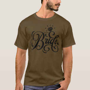 Damen Wedding Bride und Niedliche Neugeborene Just T-Shirt