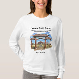Damen Weiß Langarm  T-Shirt
