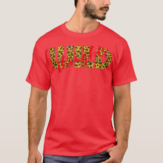 Damen WILD Thoughts Leopard Cheetah Druck Rot T-Shirt