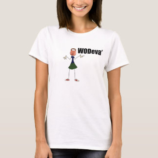 Damen WODeva, der kettlebell T - Shirt zuckt
