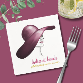 Damen zum Mittagessen - Chic & Elegante Veranstalt Serviette