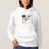 Damenbasisches Hoodted Sweatshirt (Vorderseite)
