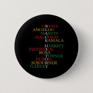 Damenbekleidung Schwarze Geschichte Monat Mächtige Button