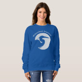 Damenblaues Sweatshirt  (Vorne ganz)