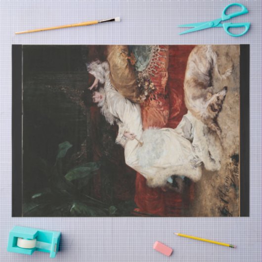 Damendecoupage Seidenpapier (Basteln)