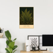 Damenfarn – Vintage botanische Illustration Poster (Heimbüro)
