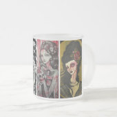 Damengesichter Mattglastasse (VorderseiteRechts)