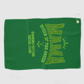 DamengolfMAMA-KÖNIGIN DER GRÜNEN MASSGESCHNITT Golfhandtuch (Horizontal)