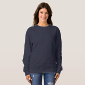 Damengrundhemd NAVY BLUE DIY Template Sweatshirt (Vorne ganz)