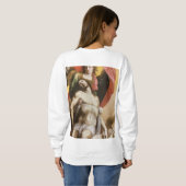 DamengrundSweatshirt DAS ANGEL UNTERSTÜTZT DIE DE Sweatshirt (Schwarz voll)