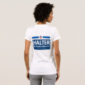 DamenHalter für der Rechtsanwalts-T - Shirt des (Schwarz voll)