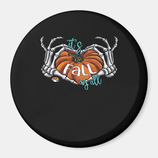 Damenit's Fall Y’all Pumpkin Gnome Autumn Tree He Magnet (Vorne)