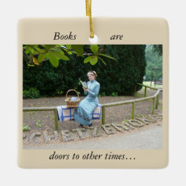 Damenlesung Keramikornament