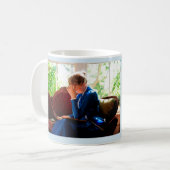 Damenlesung, viktorianisches Buchzitat Kaffeetasse (Vorderseite Links)