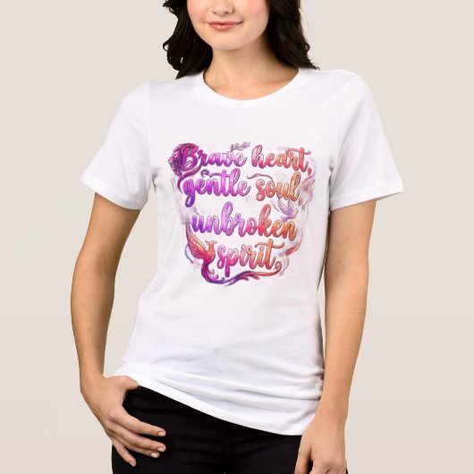 Damenmode Tri-Blend Shirt (Vorderseite)