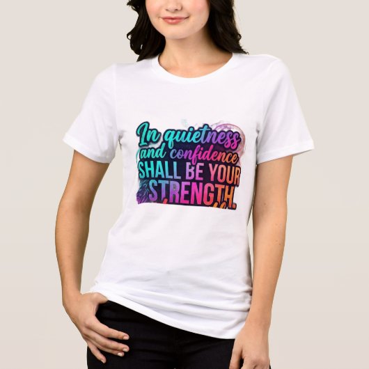 Damenmode Tri-Blend Shirt (Vorderseite)