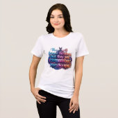 Damenmode Tri-Blend Shirt (Vorderseite voll)