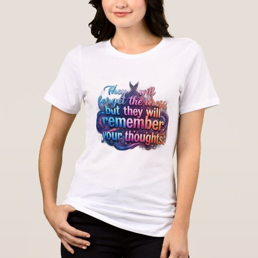 Damenmode Tri-Blend Shirt (Vorderseite)