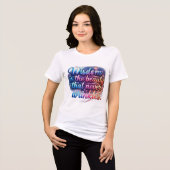 Damenmode Tri-Blend Shirt (Vorderseite voll)