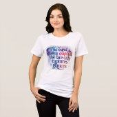 Damenmode Tri-Blend Shirt (Vorderseite voll)