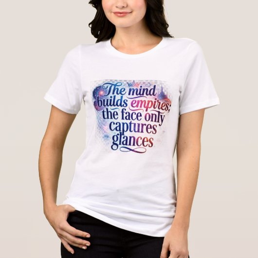 Damenmode Tri-Blend Shirt (Vorderseite)