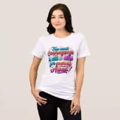 Damenmode Tri-Blend Shirt (Vorderseite voll)