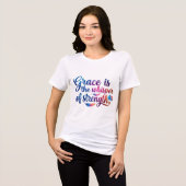 Damenmode Tri-Blend Shirt (Vorderseite voll)
