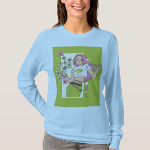 Damenmodehemd Bequemer stilvoller Ärmel T-Shirt