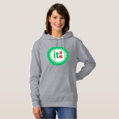 Damenpullover Kapuzenpullover grau  SUN  ITALIA 26 Hoodie (Vorne ganz)