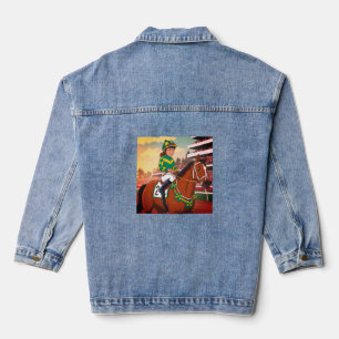 Damenreiten mit Denim Jacket Jeansjacke