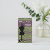 Damenschneiderin-Mannequin-nähender Modedesigner Visitenkarte (Stehend Vorderseite)