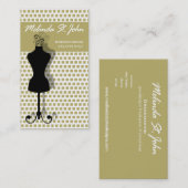 Damenschneiderin-Mannequin-nähender Modedesigner Visitenkarte (Vorne/Hinten)