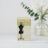 Damenschneiderin-Mannequin-nähender Modedesigner Visitenkarte (Stehend Vorderseite)