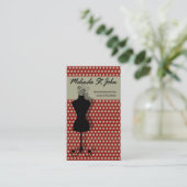 Damenschneiderin-Mannequin-nähender Modedesigner Visitenkarte (Stehend Vorderseite)