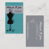 Damenschneiderin-Mannequin-nähender Modedesigner Visitenkarte (Vorne/Hinten)