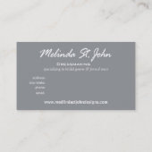 Damenschneiderin-Mannequin-nähender Modedesigner Visitenkarte (Rückseite)