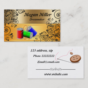 Damenschneiderin Visitenkarte